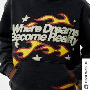 Pacsun Dreams Come True Puff Hoodie